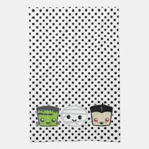 Kawaii Frankenstein maman Dracula Serviette de cui