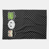 Kawaii Frankenstein maman Dracula Serviette de cui (Horizontal)