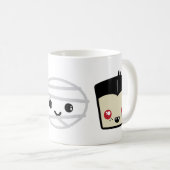 Kawaii Frankenstein Mummy Dracula Mug (Devant droit)