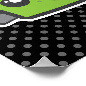 Kawaii Frankenstein Poster Print (Hoek)