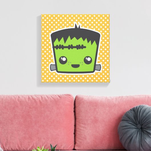 Kawaii Frankenstein Toile enveloppée (Insitu(Salon))