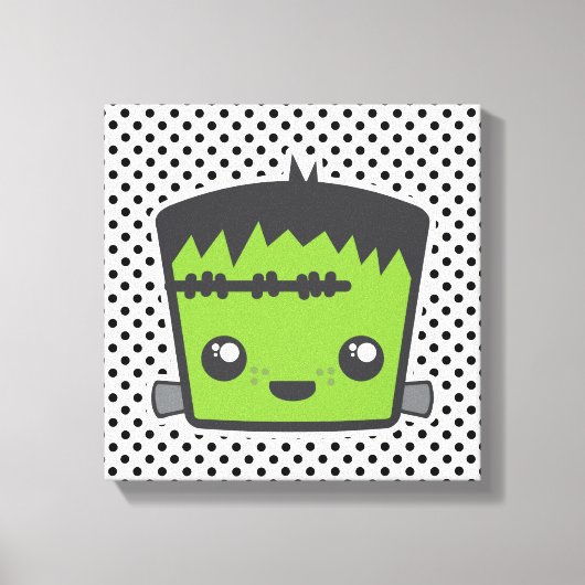 Kawaii Frankenstein Toile enveloppée (Recto)