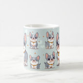Kawaii Franse Bulldog Frenchie Moods Koffiemok (Center)
