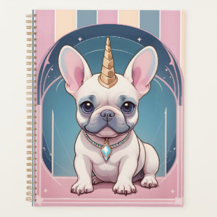 Kawaii French Bulldog Unicorn Pastel rose