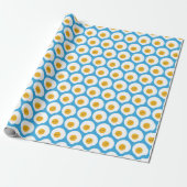 Kawaii Fried Eggs Cadeaupapier (Uitgerold)