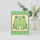 Kawaii Frog Briefkaart (Staand voorkant)