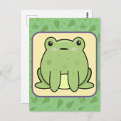 Kawaii Frog Briefkaart (Voorkant / Achterkant)