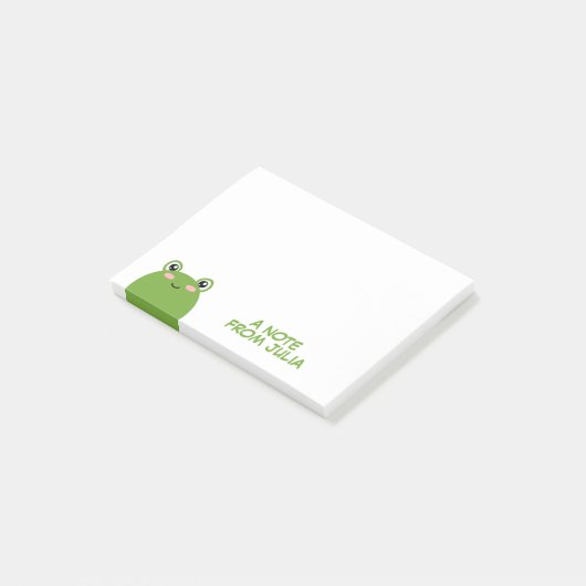 Kawaii Frog Post-it® Notes (Schuin)