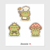 Kawaii Frog Sticke Sticker (Vel)