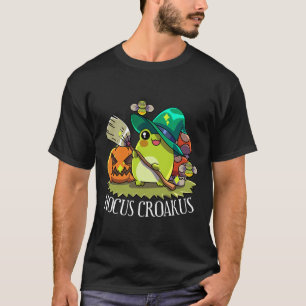 Kawaii Frog Witch Pet Cottagecore Esthetische Hocu T-shirt