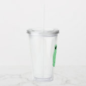 Kawaii Frog With Kiwi Smartphone Acryl Drinkbeker (Rechts)