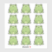 Kawaii Frogs Sticker (Vel)