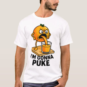 Kawaii Fruit Grappig Sinaasappel Juice T-shirt