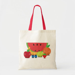 Kawaii Fruit Group Tote Bag