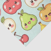 Kawaii Fruit Seamless Pattern Cute Cartoon Tissuepapier (Detail)