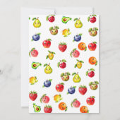 Kawaii Fruit Two-tti Fruit 2e Verjaardag Kaart (Achterkant)