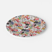 kawaii funny pet design - cute animal lover papieren bordje (Gekanteld)