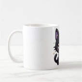 Kawaii Galaxy Chat Noir Mug Cute Kitty Céleste (Gauche)