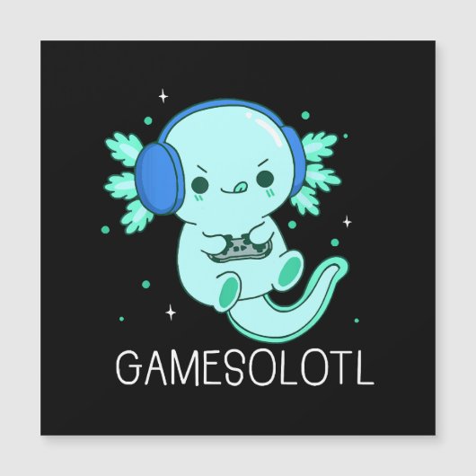 Kawaii Gamesolotl Axolotl Gamer (Voorkant)