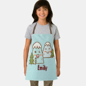 Kawaii-gebergte in Snow Kinder Kerstmis Schort (Insitu)