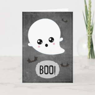 Kawaii Geest Halloween Kaart