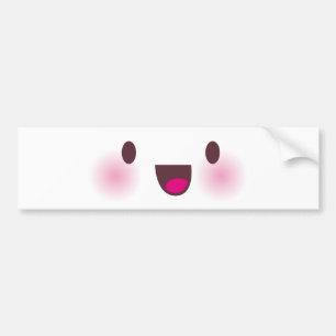 Kawaii-gezicht Bumpersticker