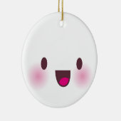 Kawaii-gezicht Keramisch Ornament (Rechts)