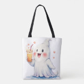 Kawaii Ghost Boire Sac fourre-tout Soda (Dos)