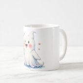 Kawaii Ghost Boire Soda Mug (Devant droit)