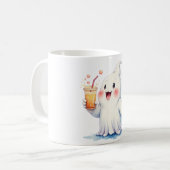 Kawaii Ghost Boire Soda Mug (Devant gauche)