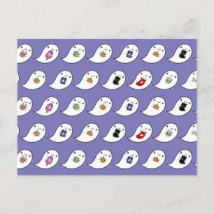 Kawaii Ghost Favorieten Briefkaart