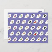 Kawaii Ghost Favorieten Briefkaart (Voorkant / Achterkant)