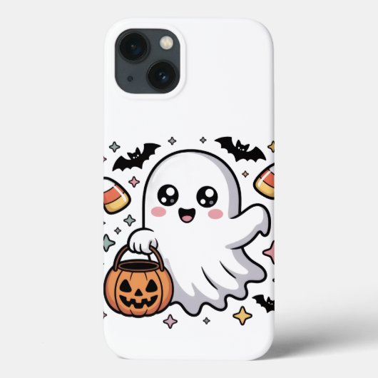 Kawaii Ghost Halloween Design 👻✨🎃 Case-Mate iPhone Case (Achterkant)
