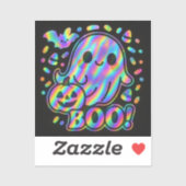 Kawaii Ghost Halloween Sticker met pompoen en vlee (Vel)