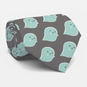 Kawaii Ghost Necktie Stropdas (Opgerold)
