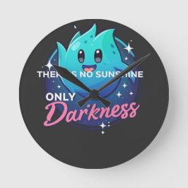Kawaii Ghost No Sunshine Only Darkness Aesthetic Ronde Klok