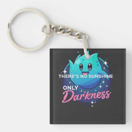 Kawaii Ghost No Sunshine Only Darkness Aesthetic Sleutelhanger