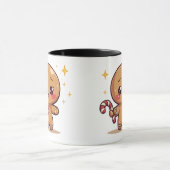 Kawaii Gingerbread Man Cute Christmas Coffee Mug (Centre)