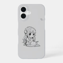 Kawaii Girl iPhone 16 Beschermhoes – Schattige Ani Hoesje