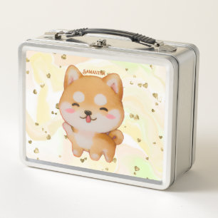 Kawaii glimlachend Cartoon-stijl Shiba Inu
