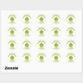 Kawaii Gooseberry Jam Ronde Sticker (Vel)