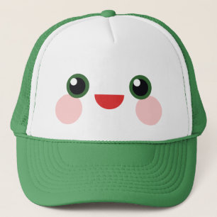 Kawaii Groene Ogen Zoete Gelukkige Gezicht Delight Trucker Pet