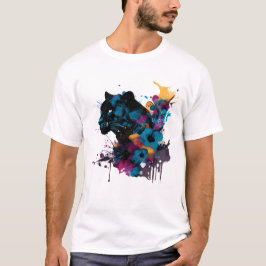 Kawaii Grote Zwarte Kat T-shirt