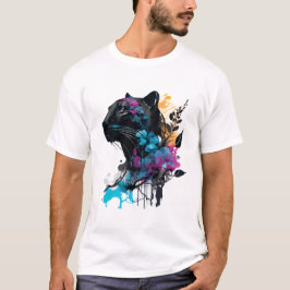 Kawaii Grote Zwarte Kat T-shirt