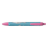 Kawaii-haaienpen Zwarte Inkt Pen (Achterkant)