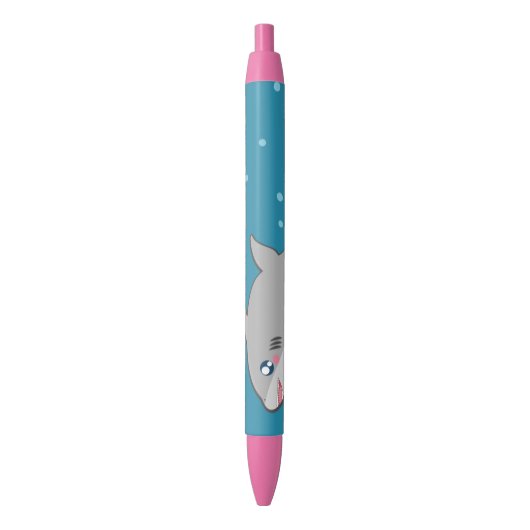 Kawaii-haaienpen Zwarte Inkt Pen (Voorkant Verticaal)