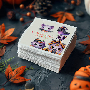 Kawaii Halloween 2e Verjaardag Spooky Schattigee P Servet