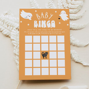 Kawaii Halloween Baby shower Bingo Game Kaart