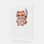 Kawaii Halloween chat maman avec épée classique T- (Angle)