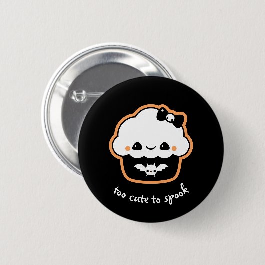 Kawaii Halloween Cupcake Ronde Button 5,7 Cm (Voorkant /achterkant)